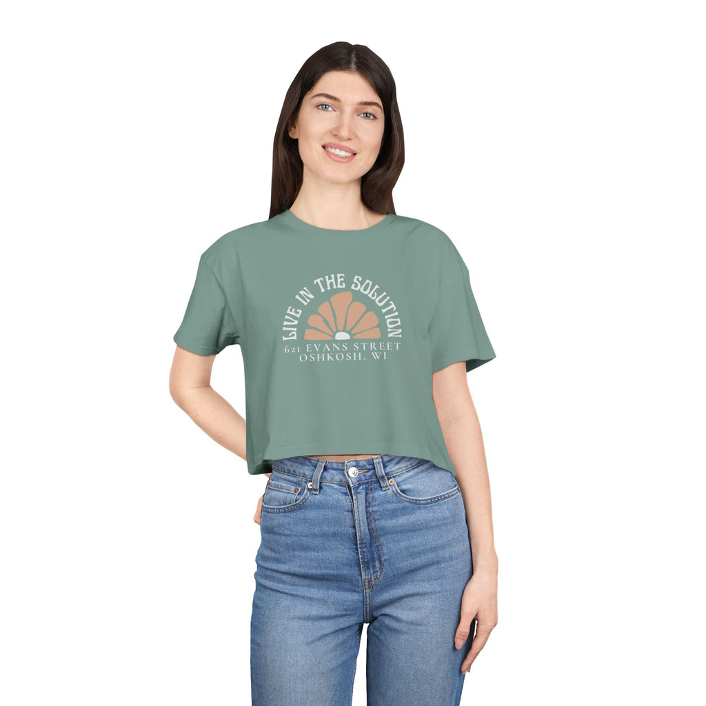 Live in the Solution Cropped Tee