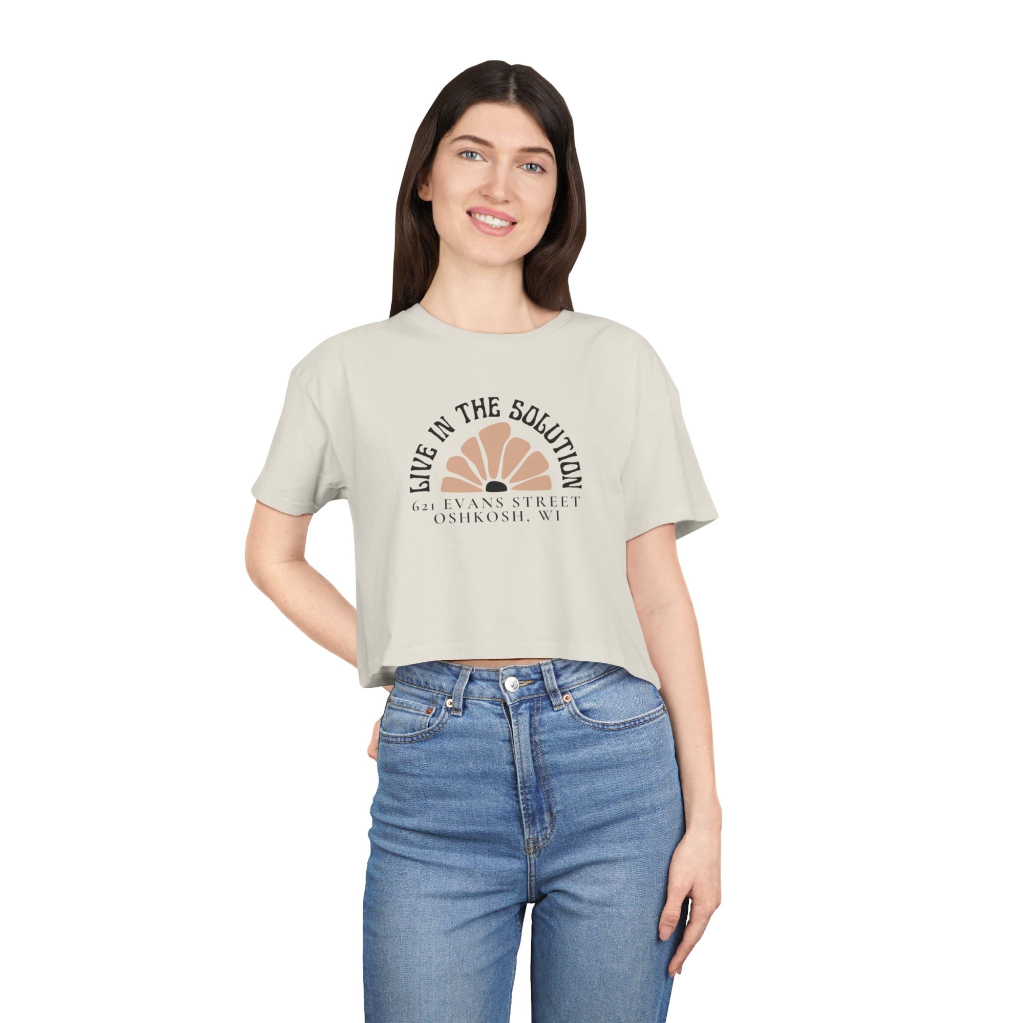 Live in the Solution Cropped Tee