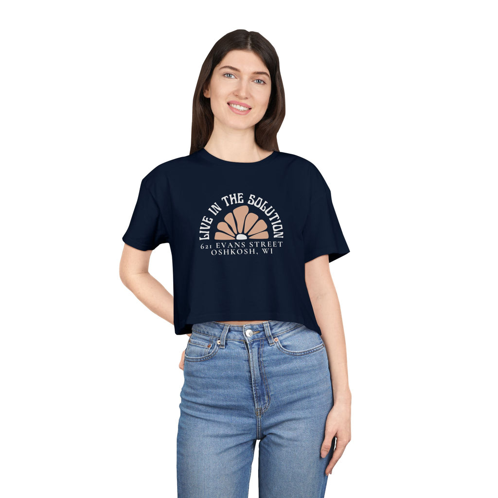 Live in the Solution Cropped Tee