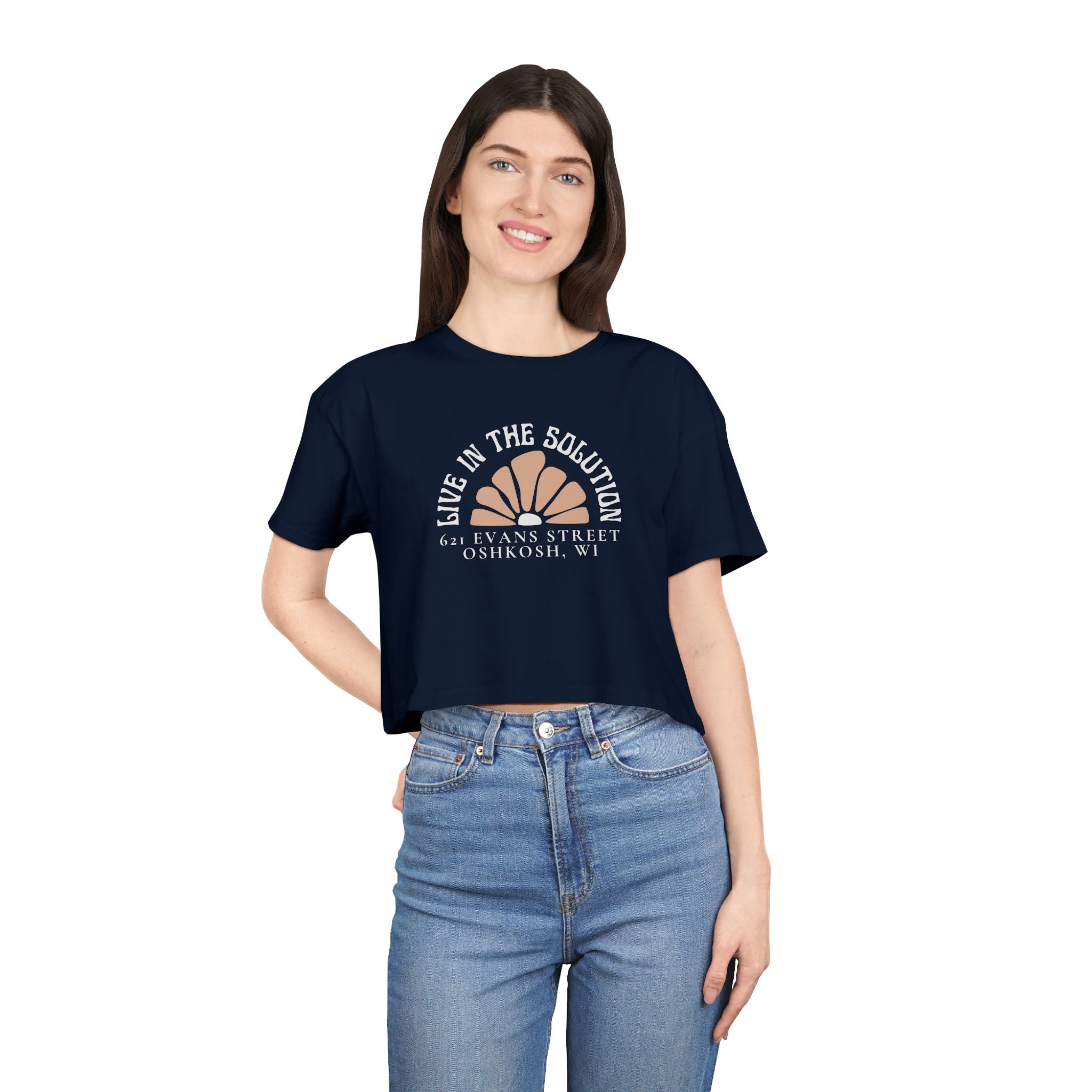Live in the Solution Cropped Tee