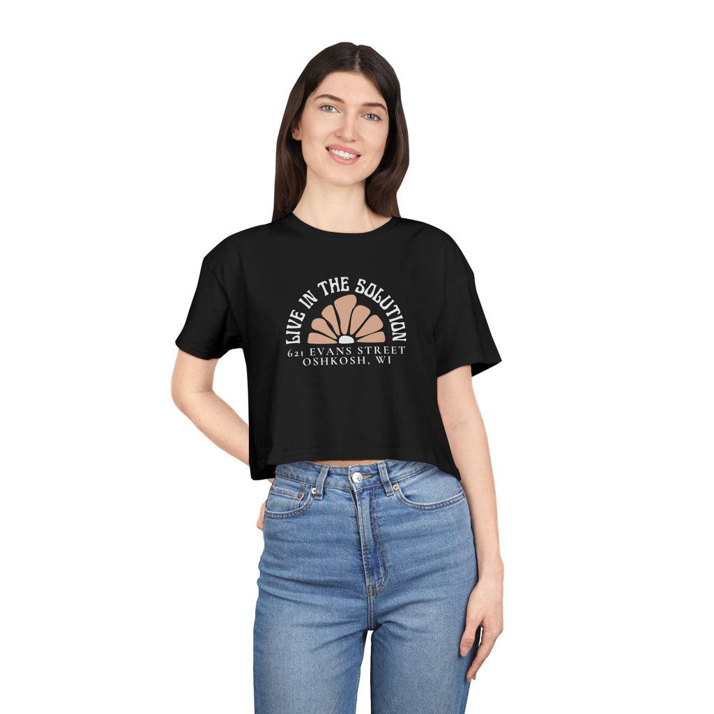 Live in the Solution Cropped Tee